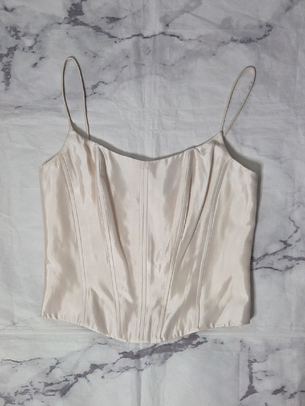 Michaelangelo Ivory Corset Style Top